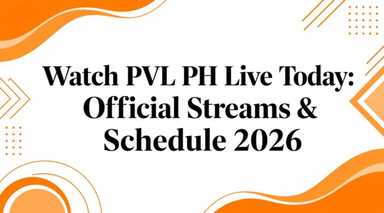 Watch PVL PH Live Today: Official Streams & Schedule 2026