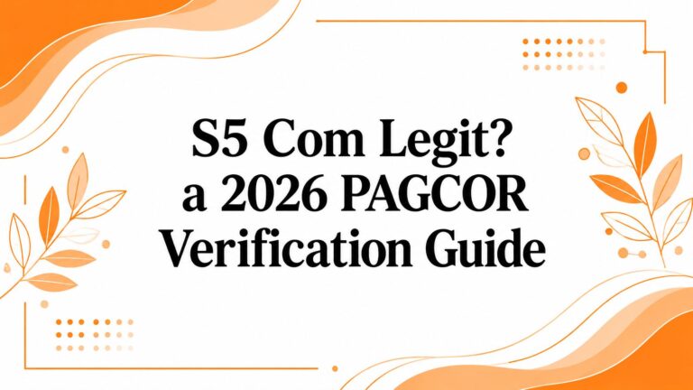 S5 Com Legit? a 2026 PAGCOR Verification Guide