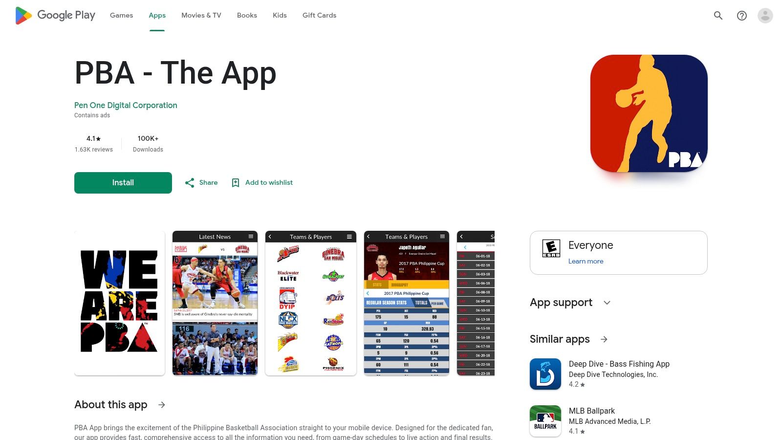 PBA The App Official mobile app