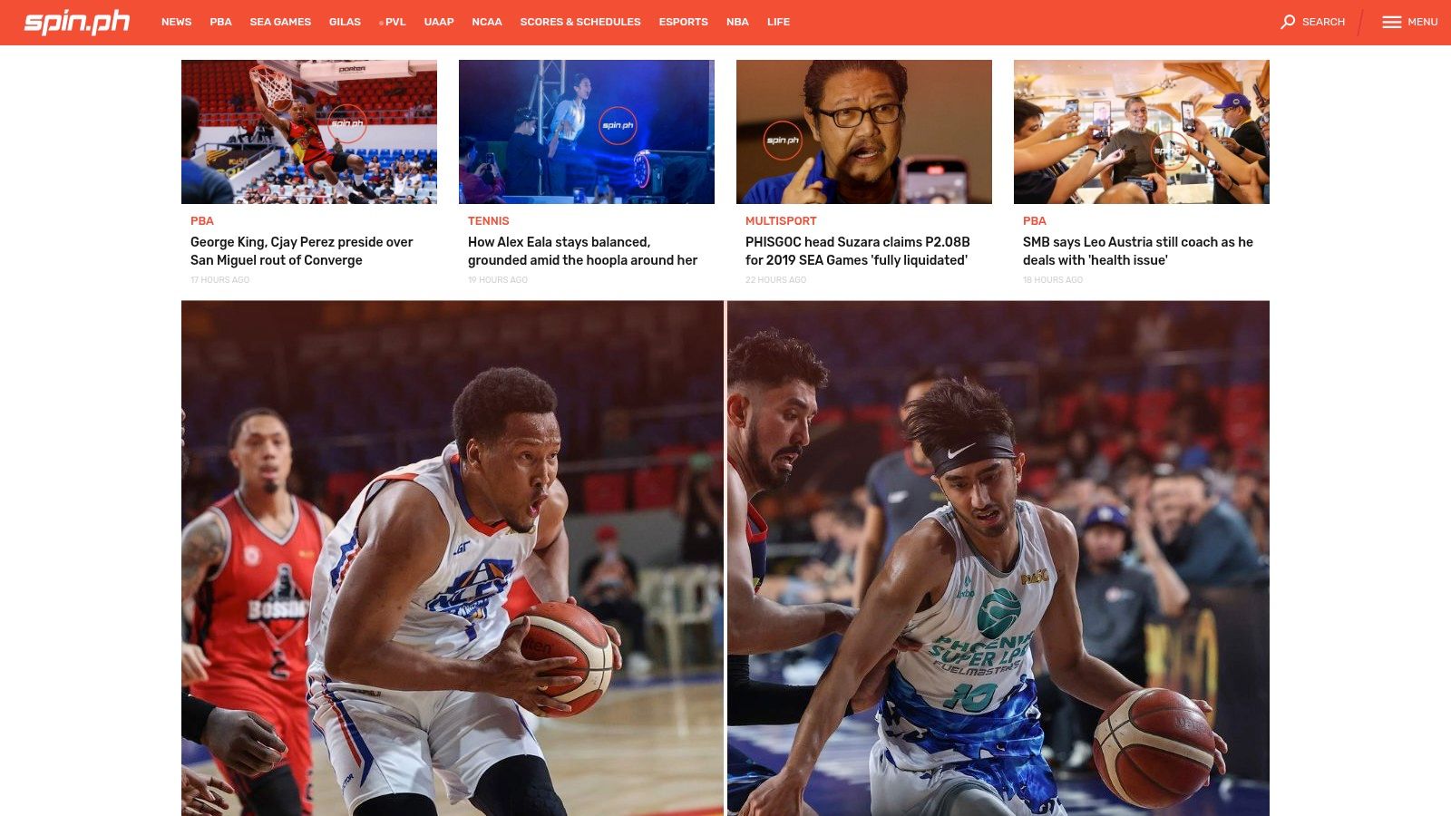 SPIN.ph Sports Interactive Network Philippines PBA section