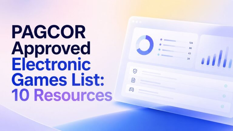 PAGCOR Approved Electronic Games List: 10 Resources